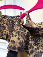Leopard-print matching set-1