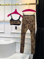 Leopard-print matching set-2