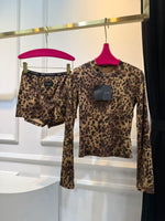Leopard-print matching set-3