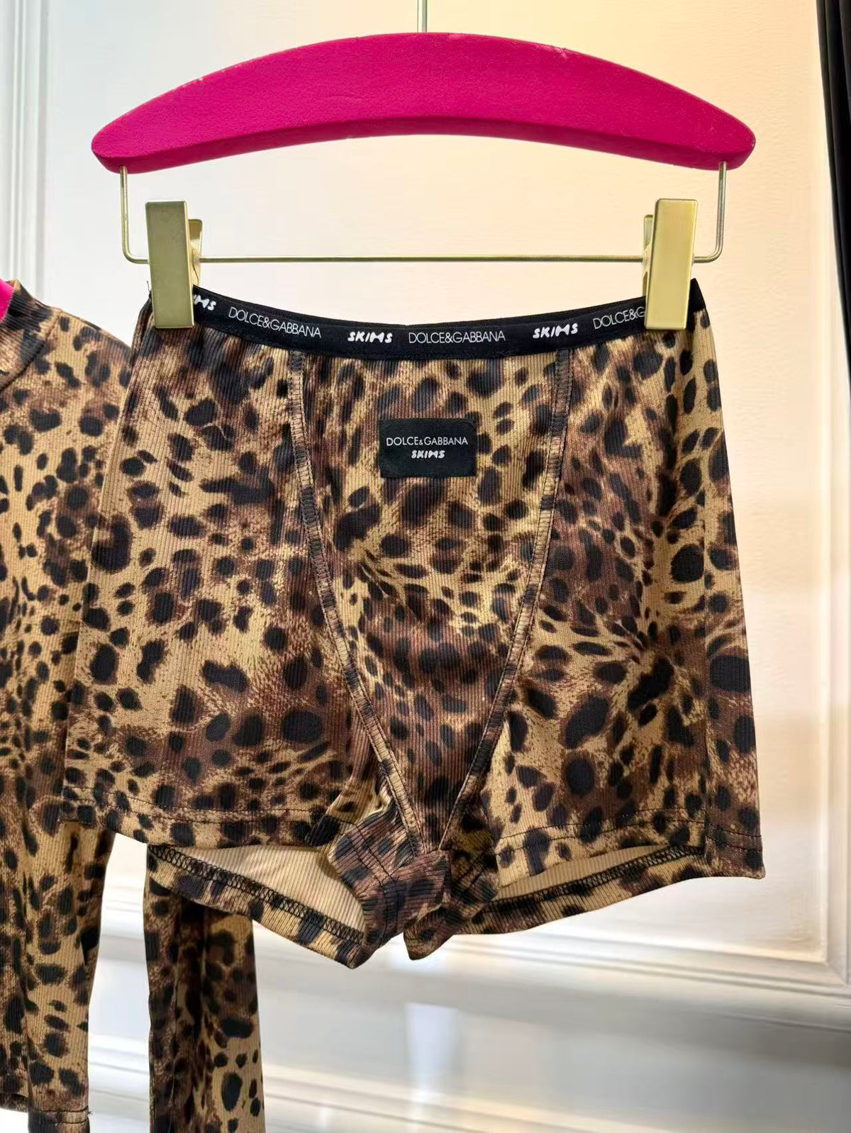 Leopard-print matching set-3