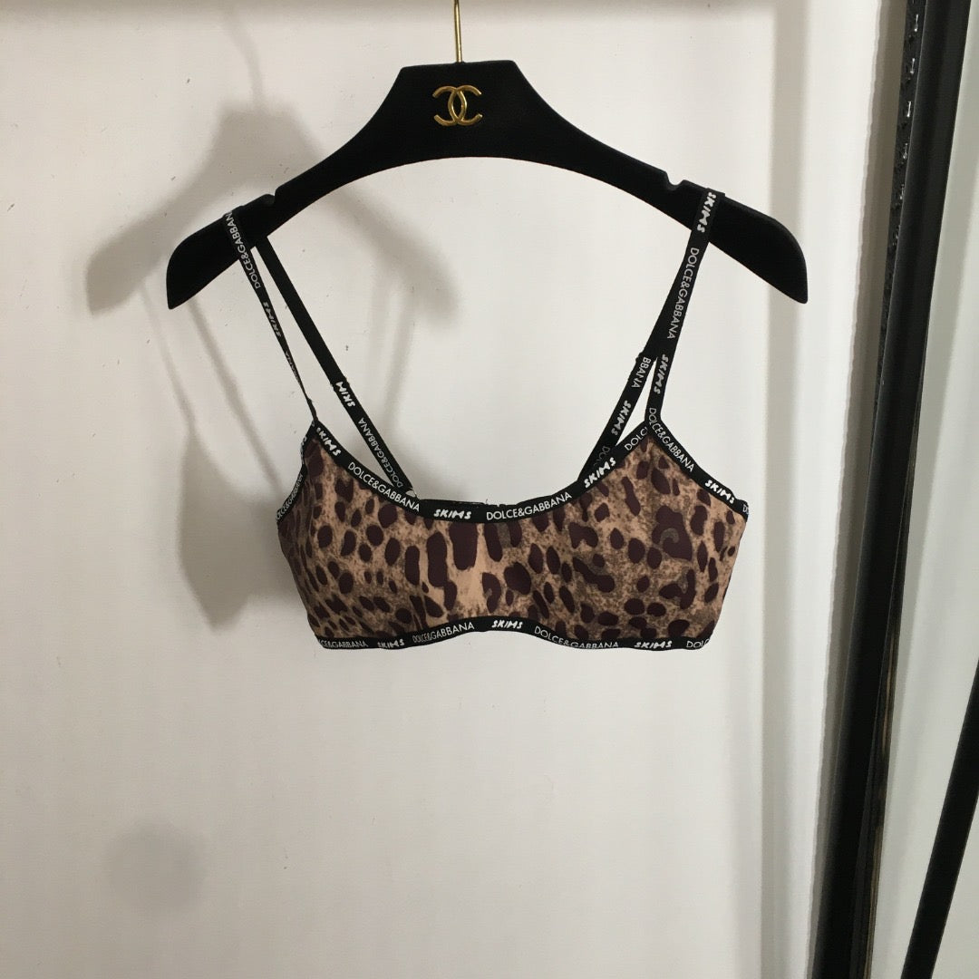 Leopard-print matching set
