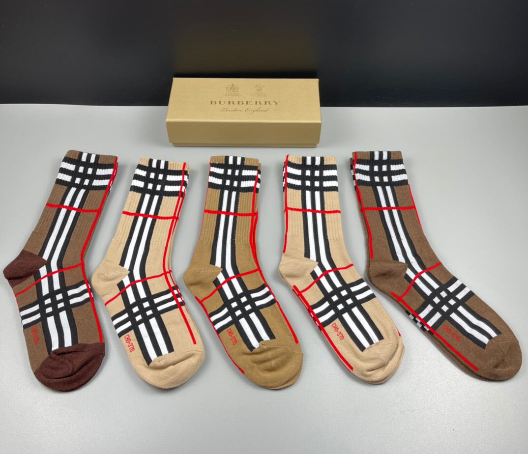 5-Pair Comfort Socks Set (1 BOX)-1001