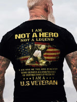 U.S Veteran Cotton Short Sleeve Short Sleeve T-Shirt