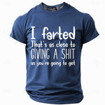 Men's Funny Slang T Shirt Short Sleeve T shirt