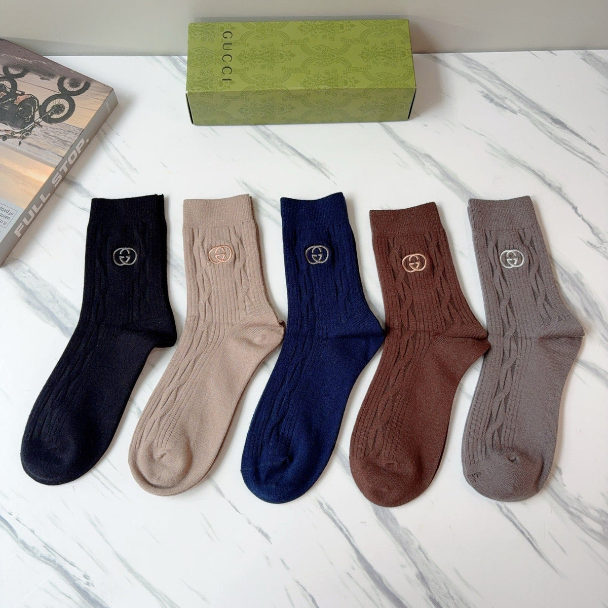 5-Pair Comfort Socks Set (1 BOX)-35