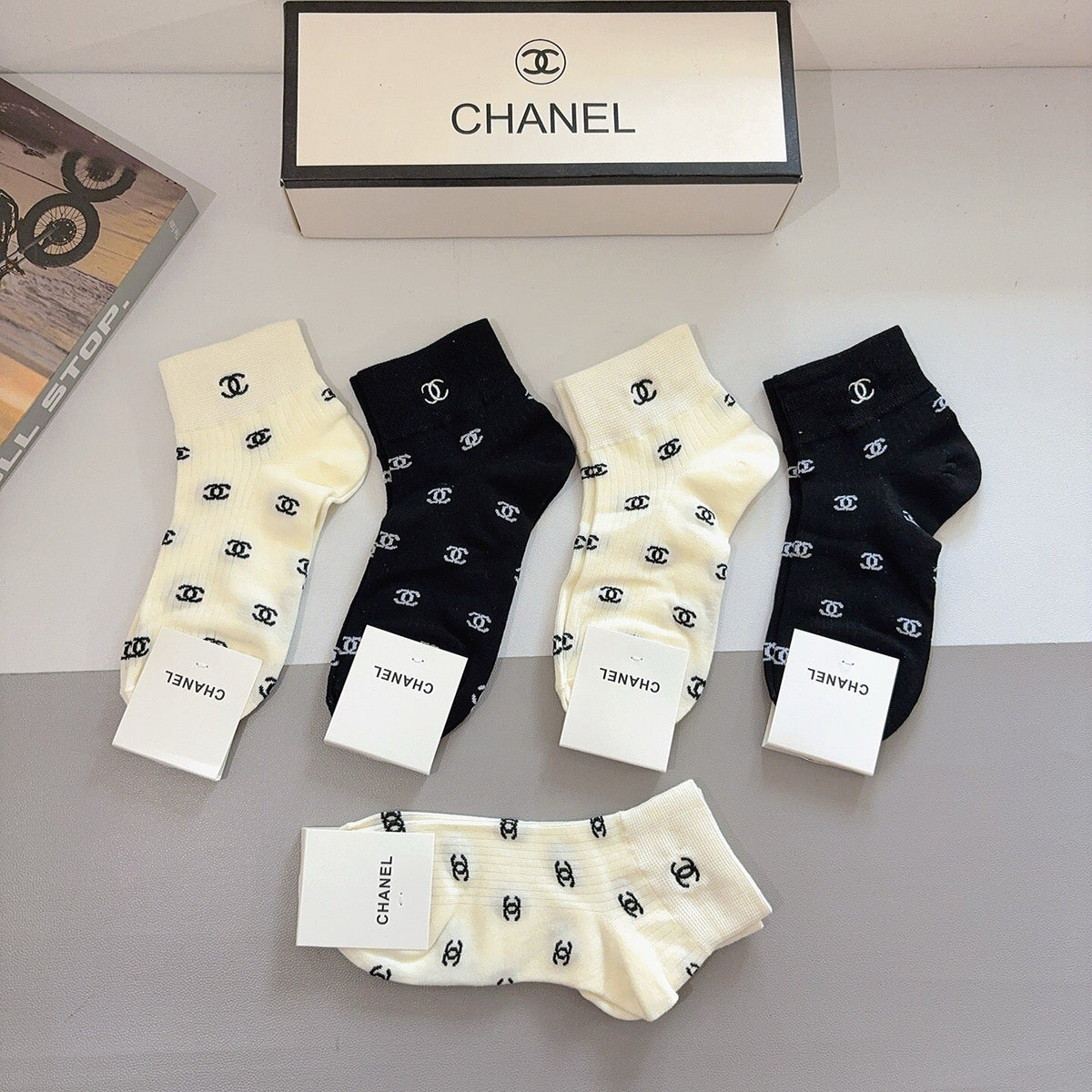 5-Pair Comfort Socks Set (1 BOX)-39